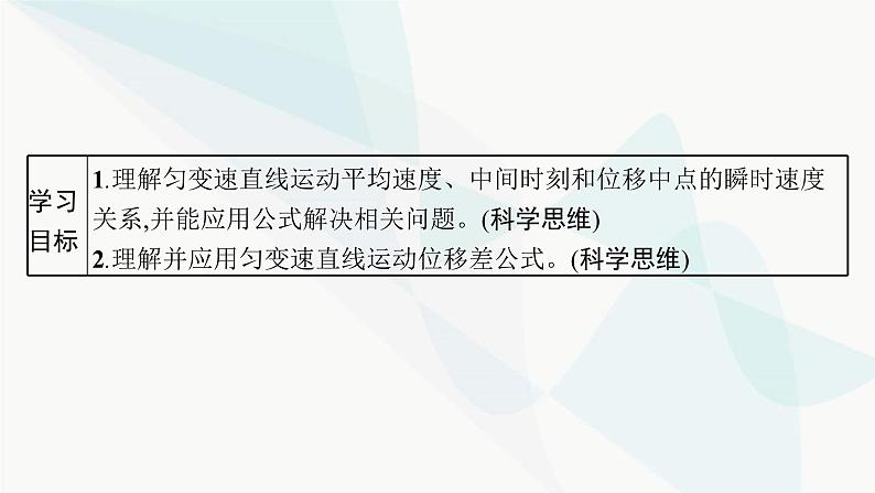 人教版高中物理必修第一册专题提升1匀变速直线运动的平均速度公式和位移差公式课件第3页