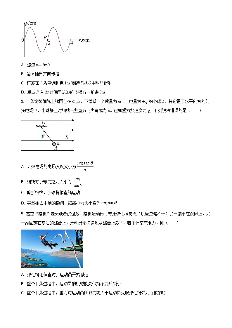 2023温州十校联合体高二下学期期末联考物理试题含解析03