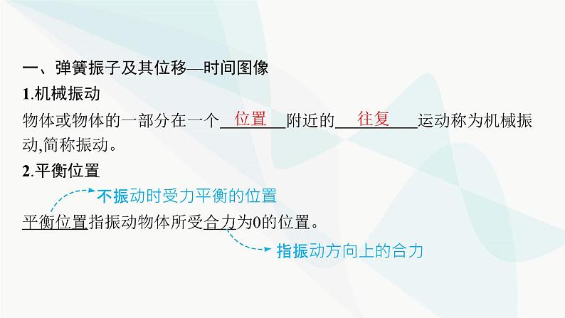 人教版高中物理选择性必修第一册第2章机械振动1简谐运动课件05