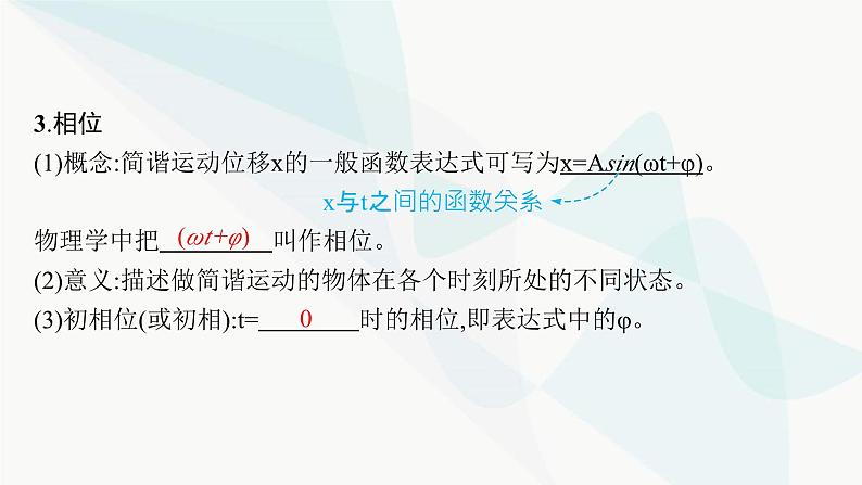 人教版高中物理选择性必修第一册第2章机械振动2简谐运动的描述课件07