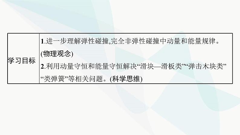 人教版高中物理选择性必修第一册第1章动量守恒定律专题提升3动量和能量的综合应用课件第3页