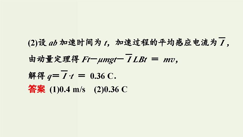 物理高考一轮复习高考必考题突破讲座10电磁感应与动量的综合 (含解析)课件PPT第8页