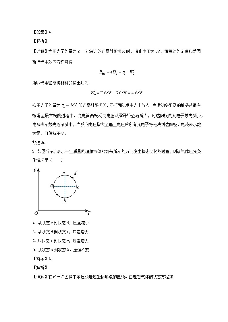 山东省淄博市第六中学2022-2023学年高二6月月考物理试题含解析第3页