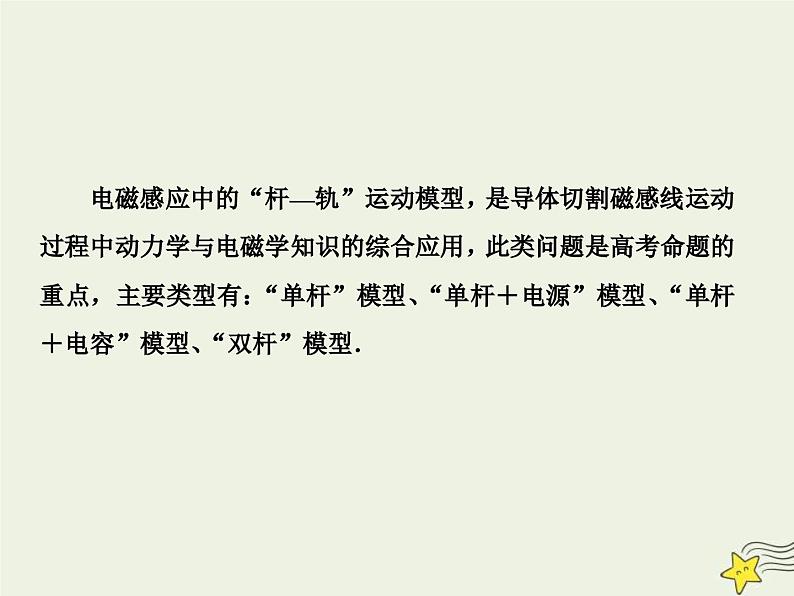 高考物理一轮复习单元综合练习课件专题十电磁感应中的“杆_轨”模型 (含解析)03