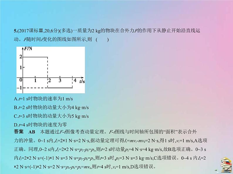 高考物理一轮复习课件专题七碰撞与动量守恒 (含解析)07