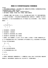 肥西县2023年教育教学质量监控高三年级物理试题