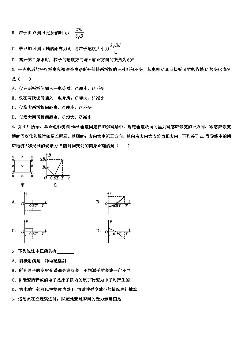 安徽省白泽湖中学2023届高三5月份第一次质检试题（物理试题理）第2页