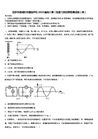 北京市西城区外国语学校2023届高三第二轮复习测试卷物理试题（四）