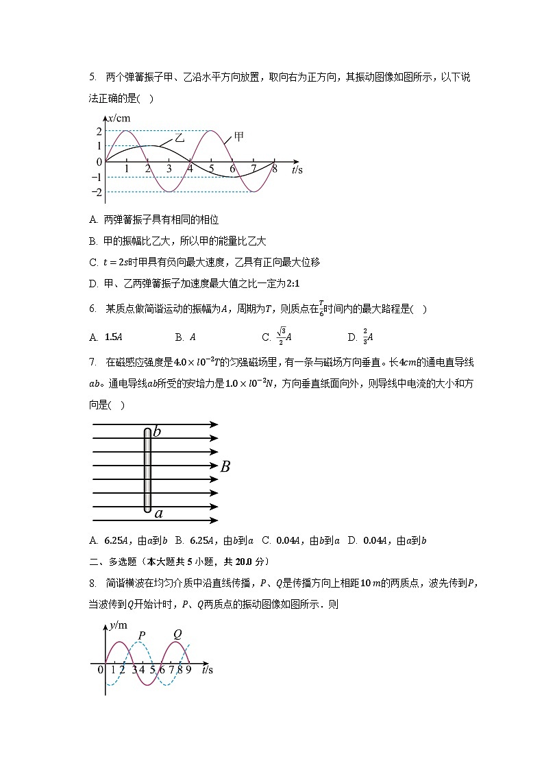 2022-2023学年江西省宜春市丰城市重点学校高二（下）期末物理试卷（含解析）第2页
