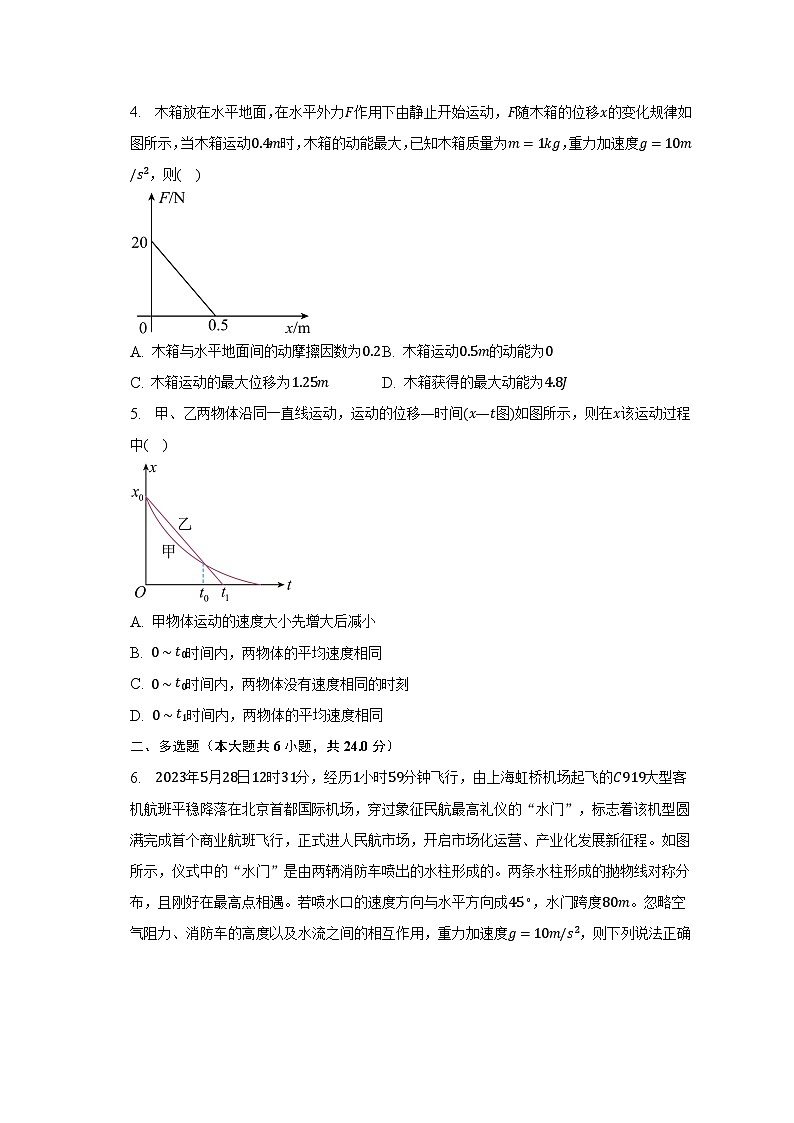 2022-2023学年湖南省湘潭市湘潭县高一（下）期末物理试卷（含解析）02