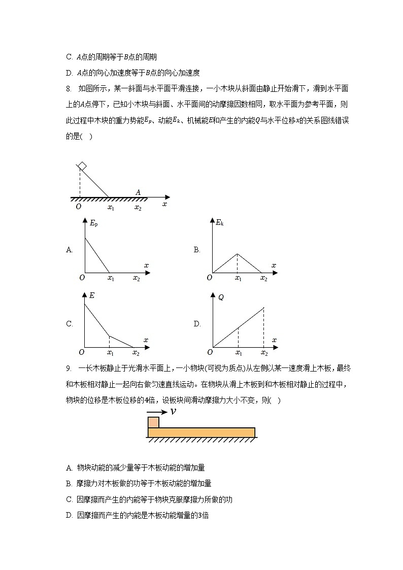 2022-2023学年新疆乌鲁木齐重点中学高一（下）期末物理试卷（含解析）03