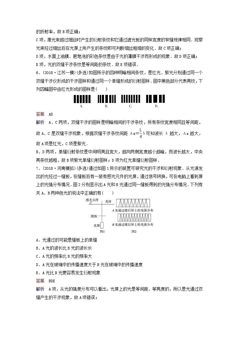 高考物理一轮复习课时作业62光的波动性（含解析）03