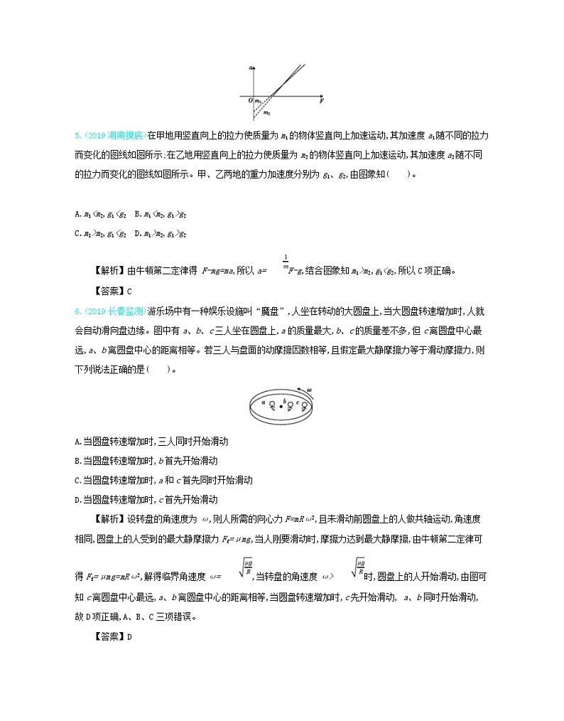 高考物理一轮复习第八单元力学实验单元检测（含解析）第3页