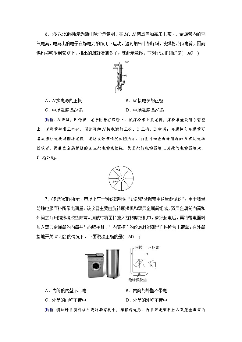 【新教材】人教版（2019）高中物理必修第三册 第9章　4  静电的防止与利用PPY课件+习题03