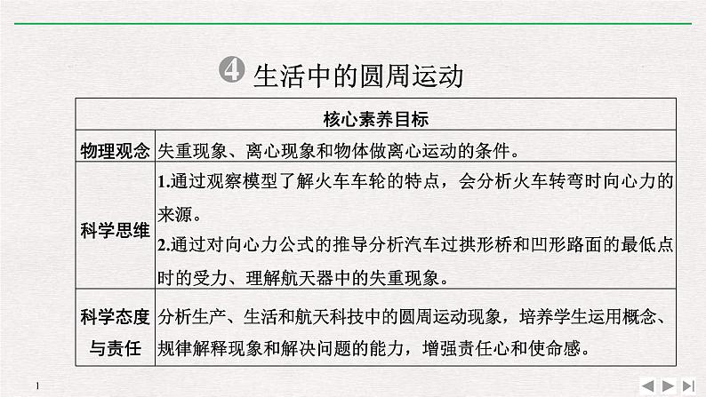 人教版物理必修第二册同步讲义课件第6章 圆周运动 4 生活中的圆周运动 (含解析)01