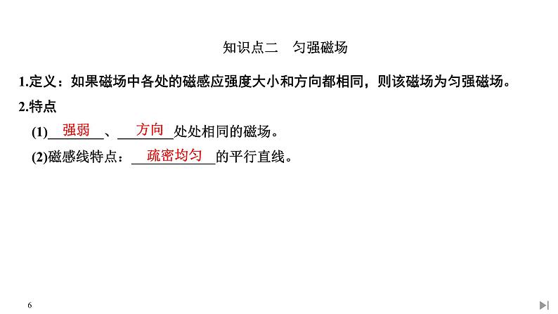 人教版物理必修第三册同步讲义课件第13章 电磁感应与电磁波初步  第2节 磁感应强度 磁通量 (含解析)06