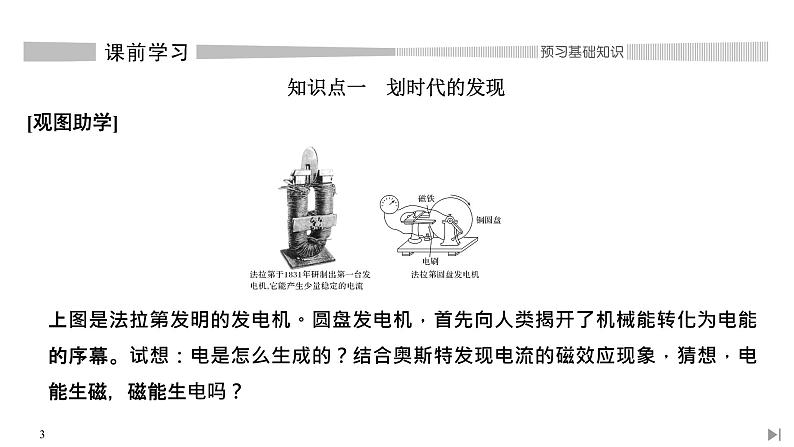 人教版物理必修第三册同步讲义课件第13章 电磁感应与电磁波初步  第3节 电磁感应现象及应用 (含解析)第3页