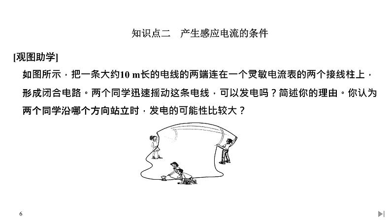 人教版物理必修第三册同步讲义课件第13章 电磁感应与电磁波初步  第3节 电磁感应现象及应用 (含解析)第6页