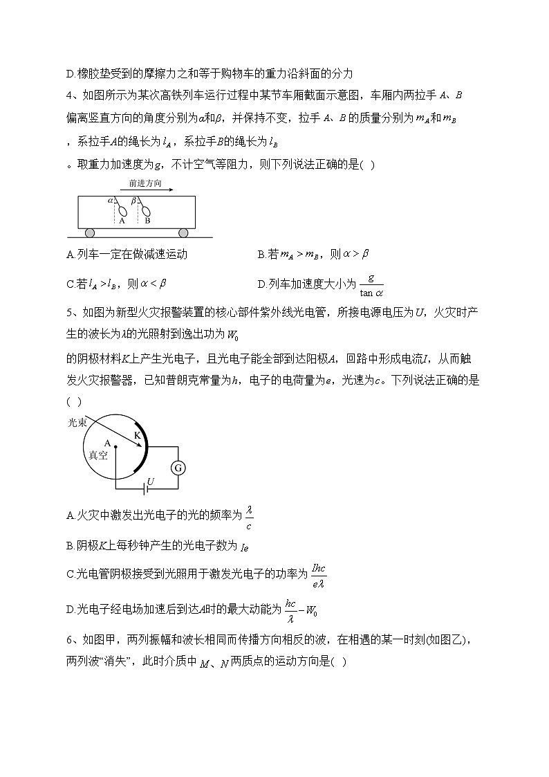 河北武强中学2022-2023学年高二下学期期末考试物理试卷（含答案）第2页