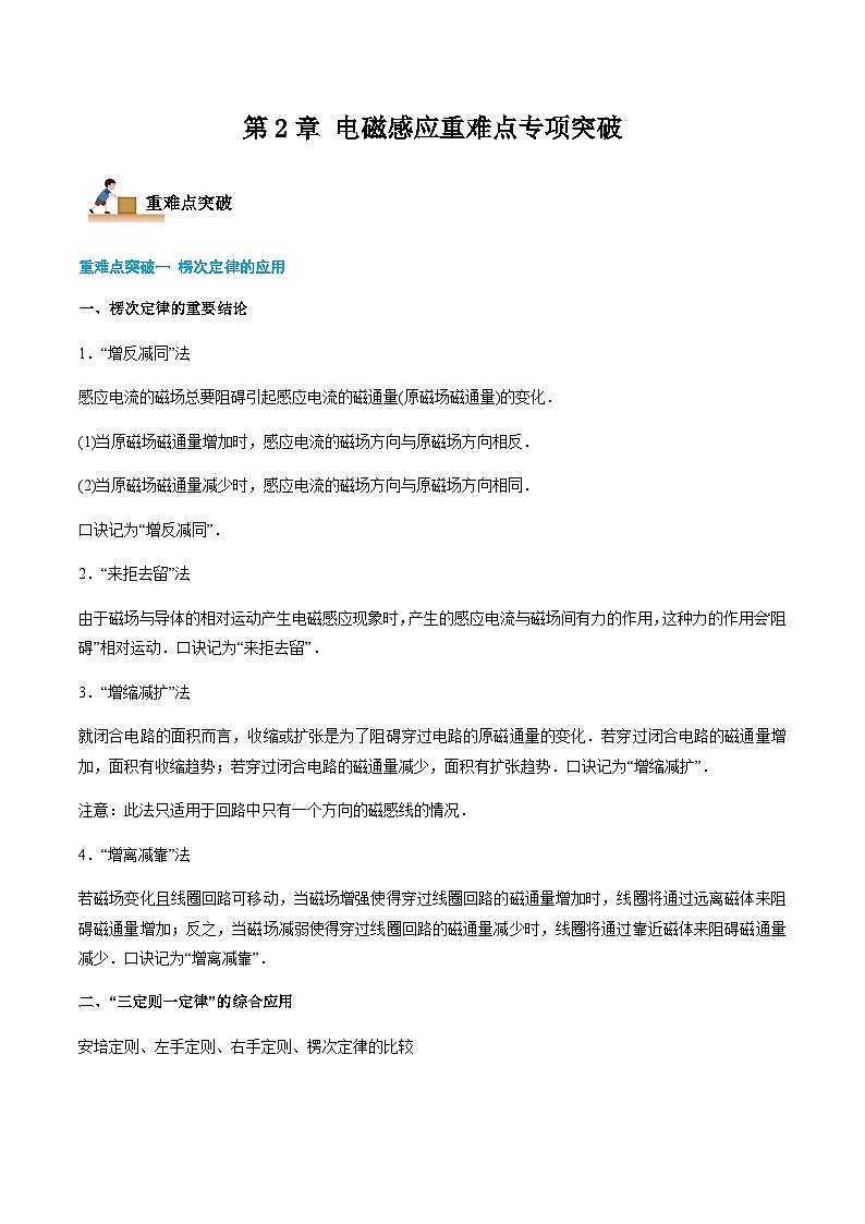 第2章 电磁感应重难点专项突破（解析版）第1页