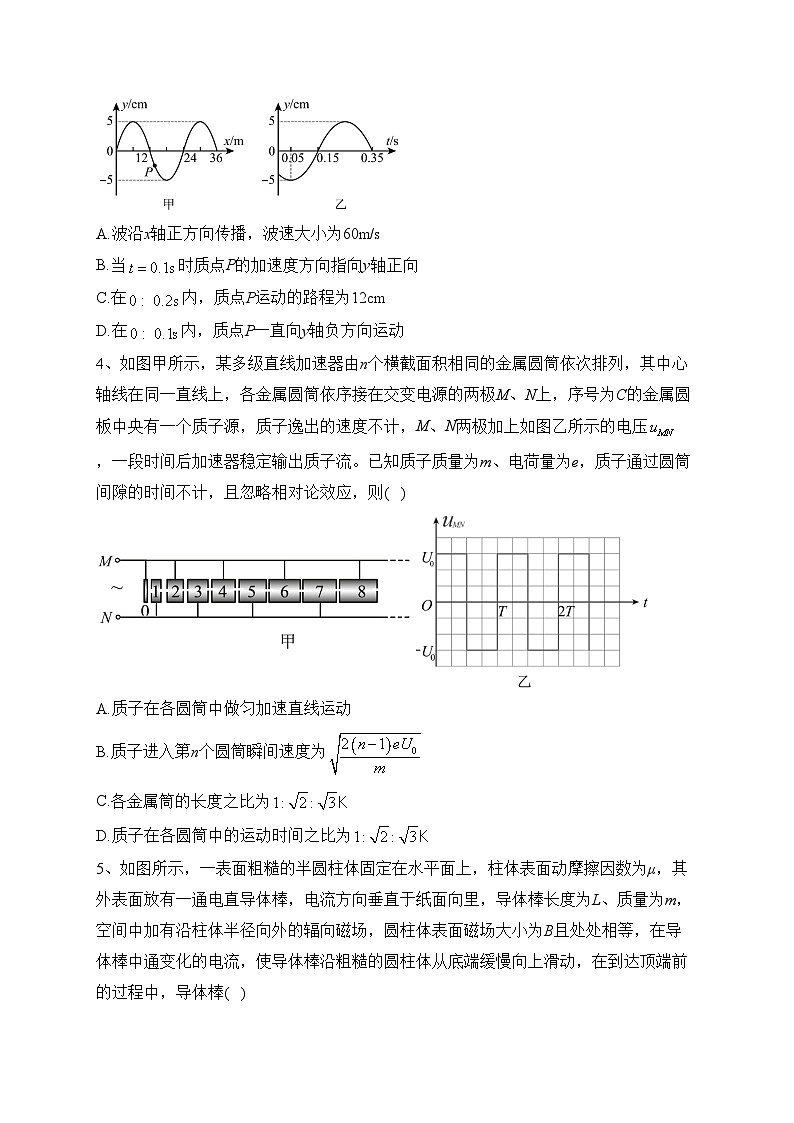 重庆市第八中学校2023届高三下学期热身练习物理试卷（含答案）02