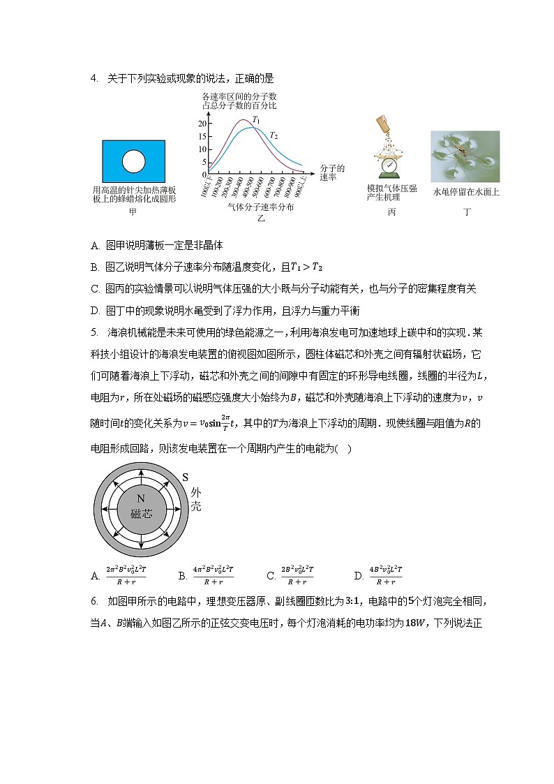 2022-2023学年天津市新四区示范校高二（下）期末联考物理试卷第2页
