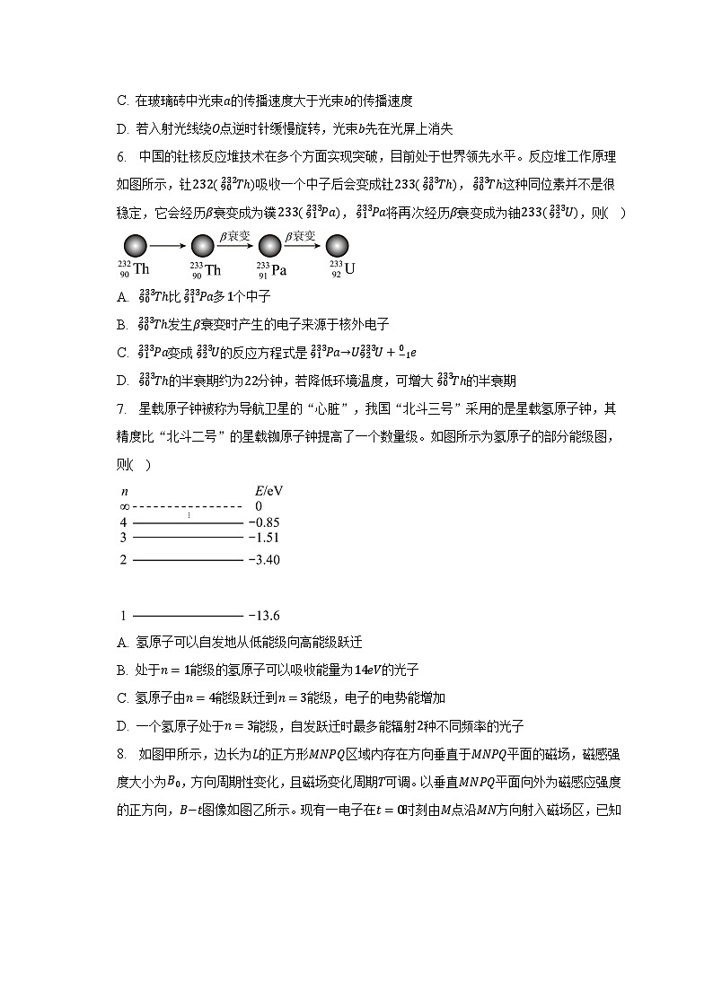 2022-2023学年福建省厦门市高二（下）期末物理试卷（7月）03