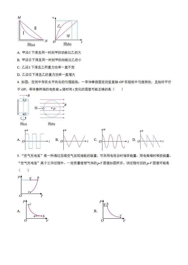 2023年高考真题——物理（辽宁卷）无答案02
