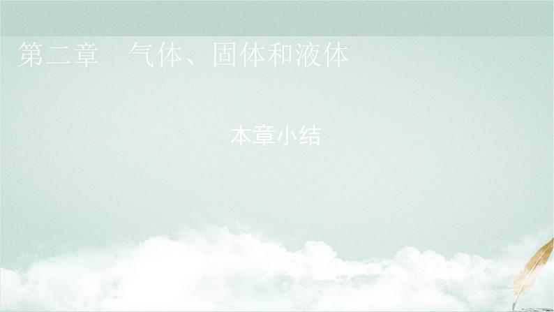 人教版高中物理选择性必修第三册第二章气体、固体和液体本章小结2课件第1页