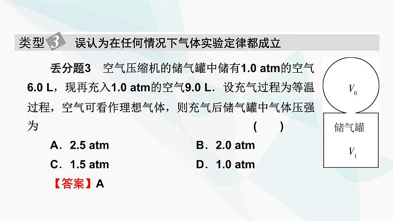 粤教版高中物理选择性必修第三册第二章气体、液体和固体易错题归纳课件06