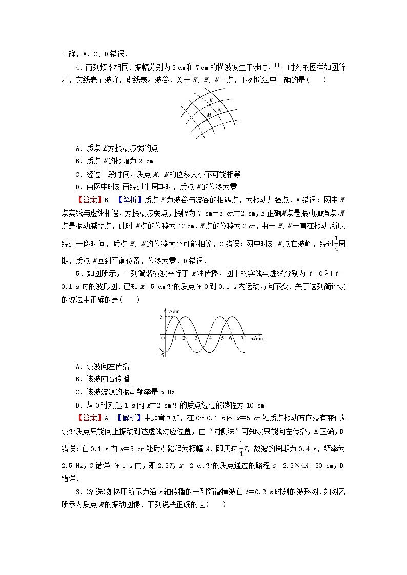 2023年新教材高中物理专练4机械波新人教版选择性必修第一册02