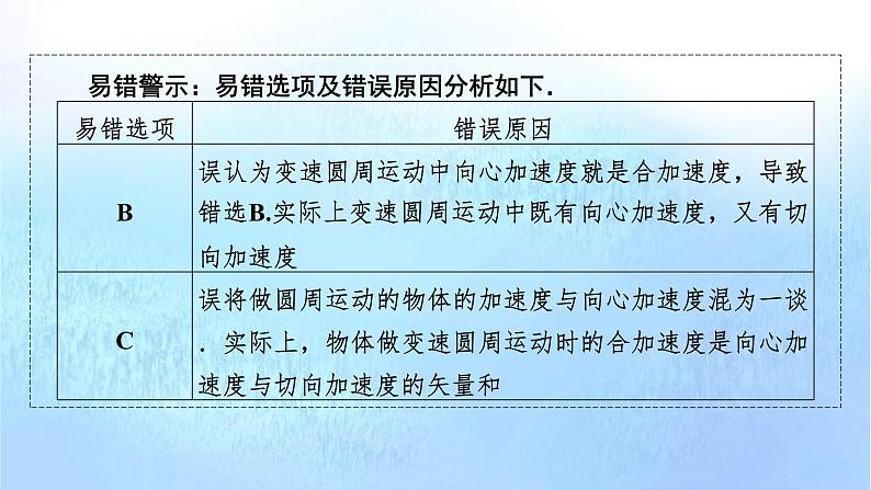 粤教版高中物理必修第二册第二章圆周运动易错题归纳2课件07