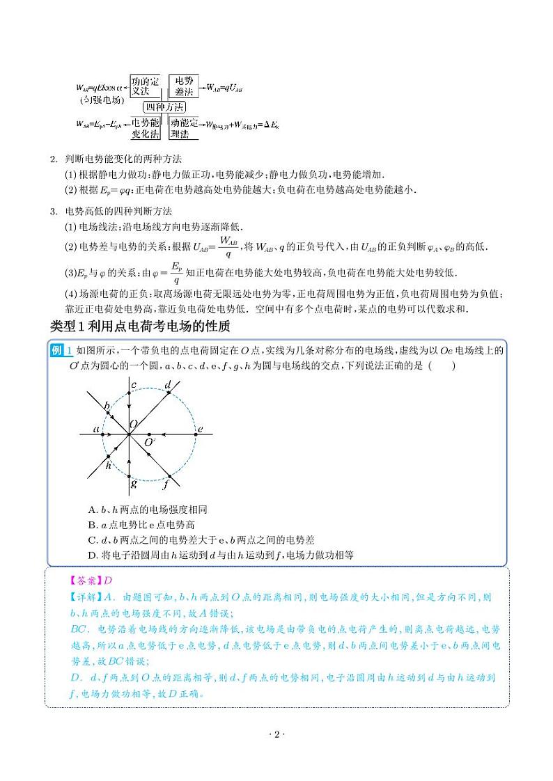 2024届高考物理一轮复习热点题型 电场能的性质（2份打包，学生版+解析版）02