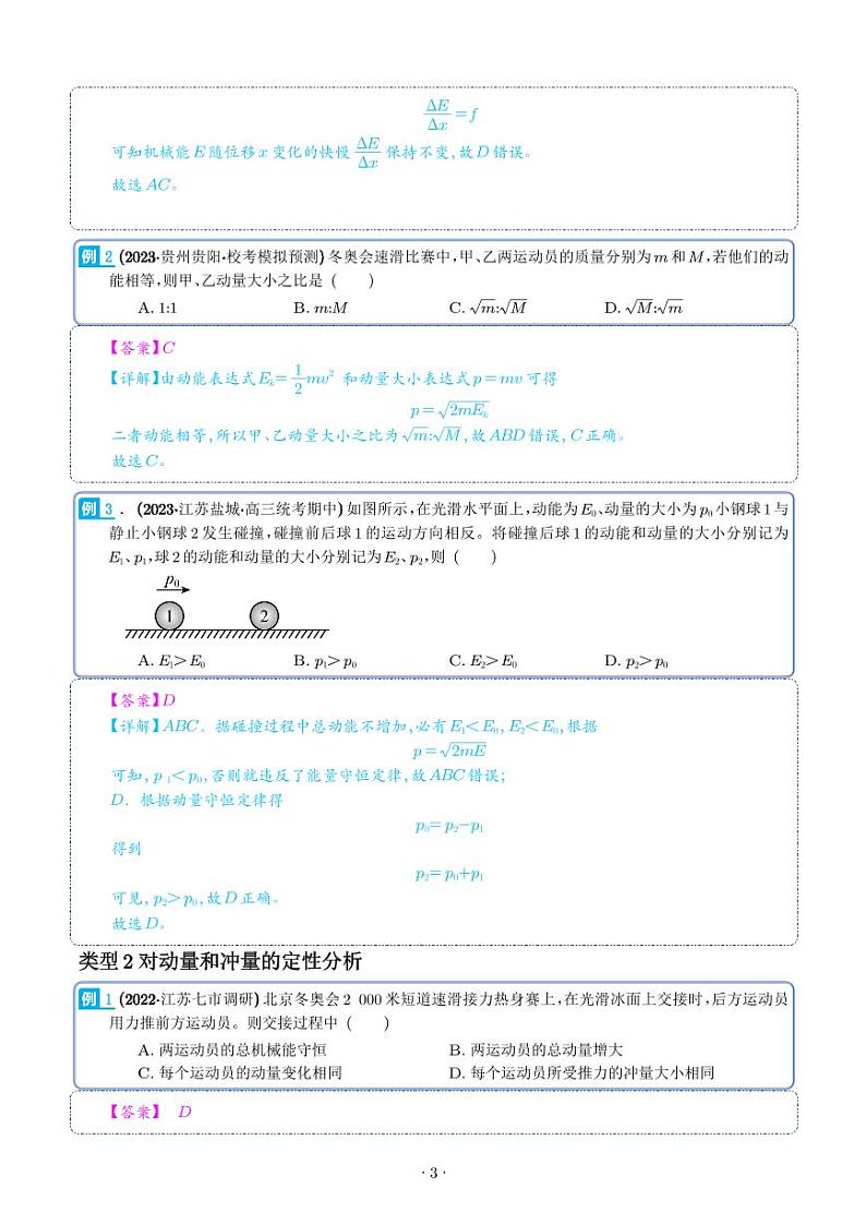 2024届高考物理一轮复习热点题型 动量与动量定理及其应用（2份打包，学生版+解析版）03
