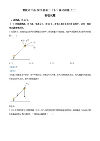 2023届重庆市第八中学高三下学期强化巩固训练物理试题(三）  （解析版）