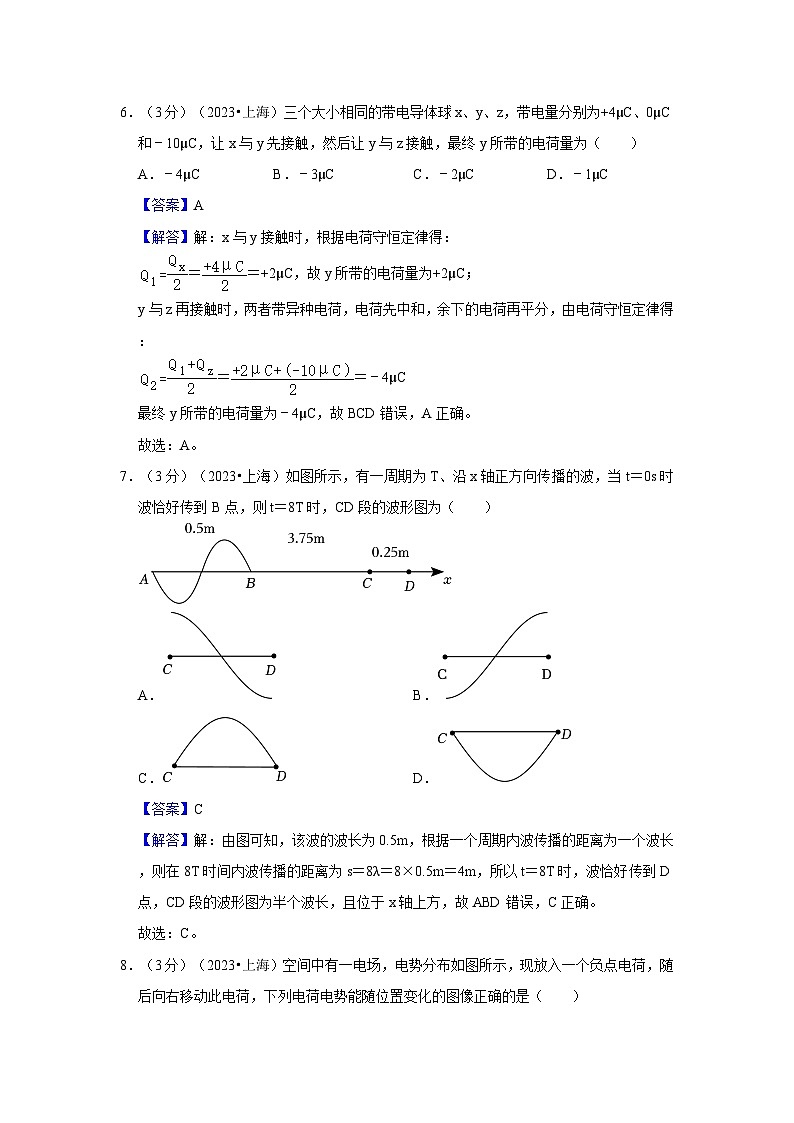 2023年上海市高考物理试卷（原卷+解析）03