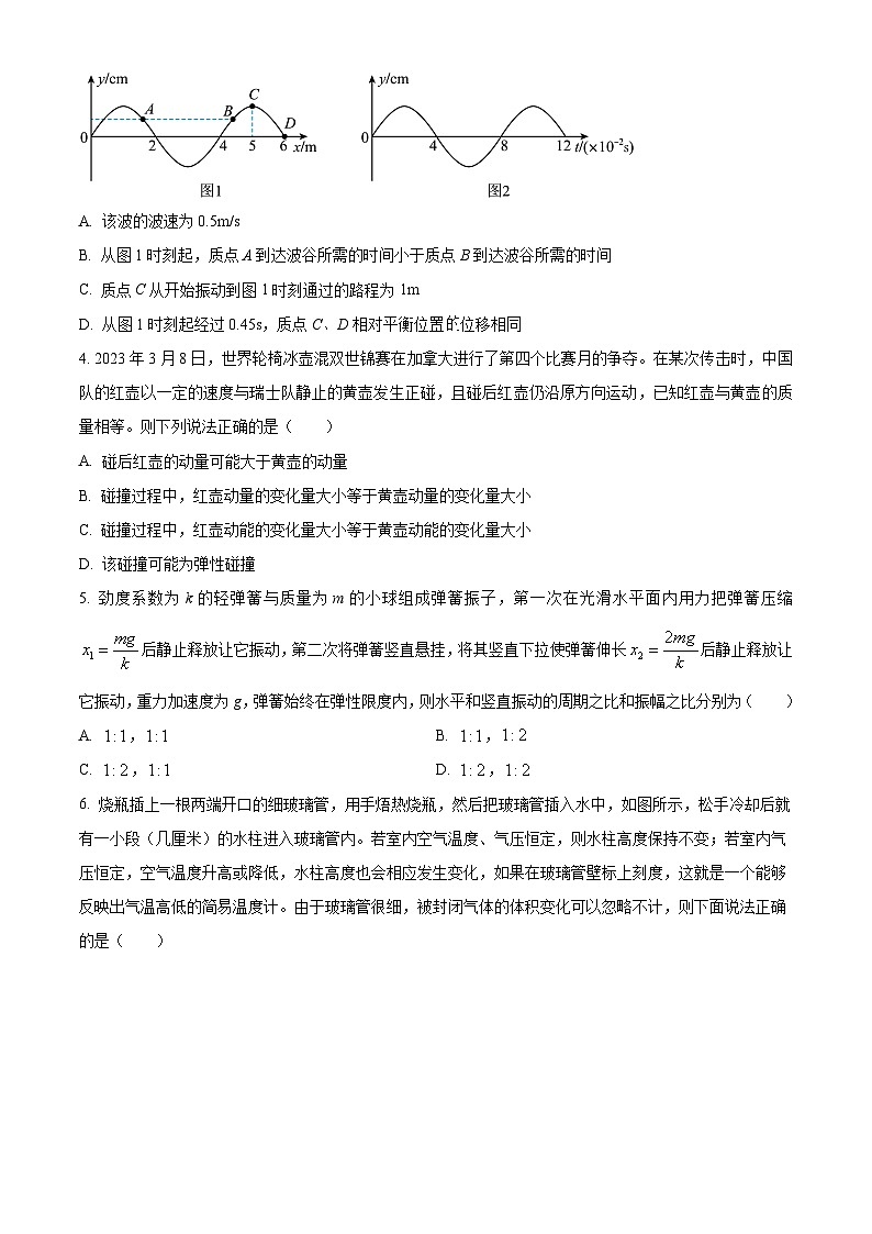 精品解析：河北省沧州市东七县高二下学期期中物理试题02