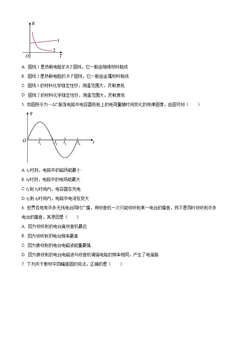 精品解析：北京市中国人民大学附属中学高二下学期期中练习物理试题02