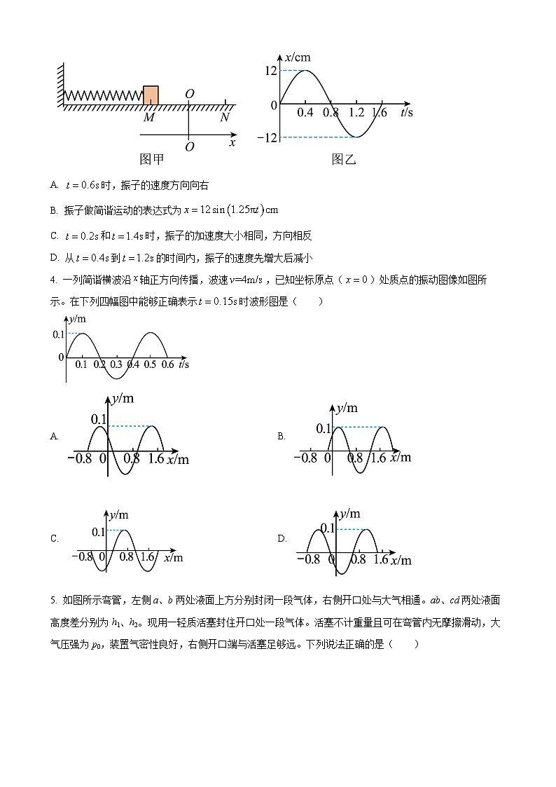 精品解析：辽宁省部分学校高二下学期期中物理试题02