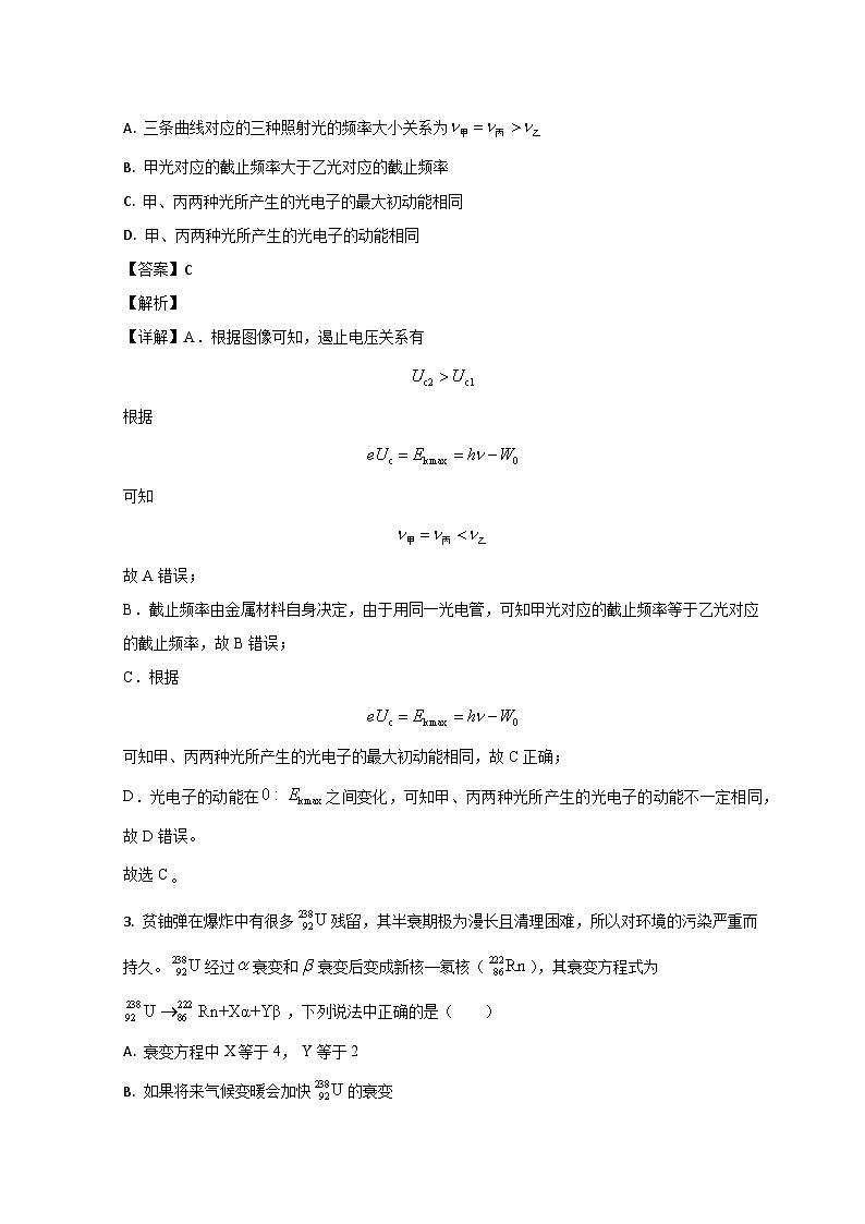 2023烟台高二下学期期末考试物理试题含解析02