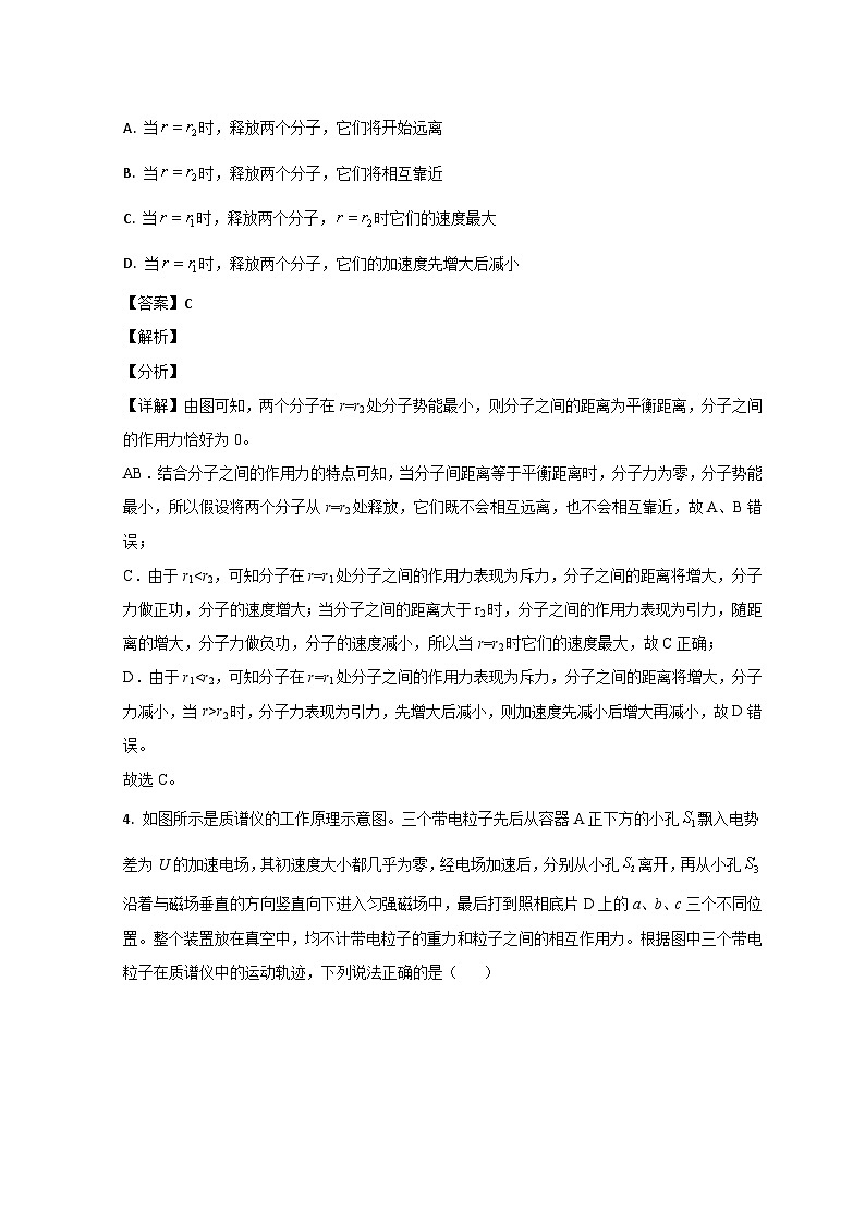 山东省淄博市2022-2023学年高二物理下学期期末试题（Word版附解析）03