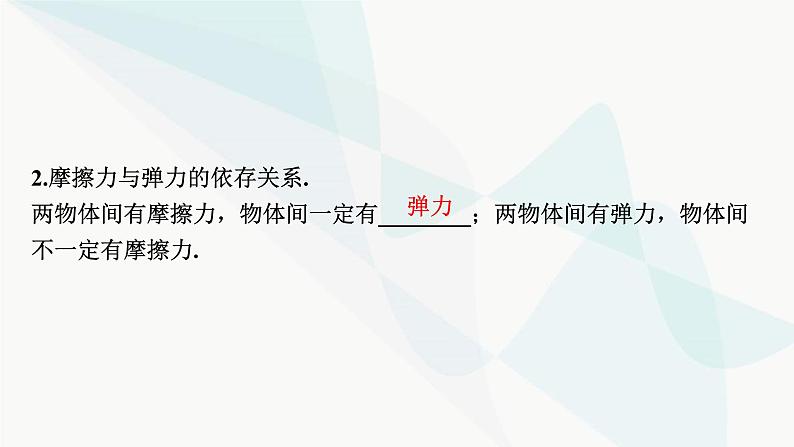 2024届高考物理一轮复习专题二相互作用第1讲力、重力、弹力、摩擦力课件第7页