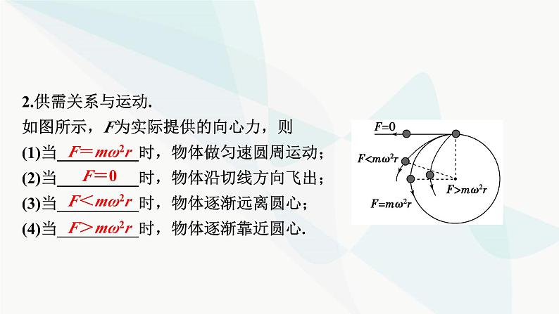 2024届高考物理一轮复习专题四曲线运动万有引力与航天第3讲圆周运动课件06