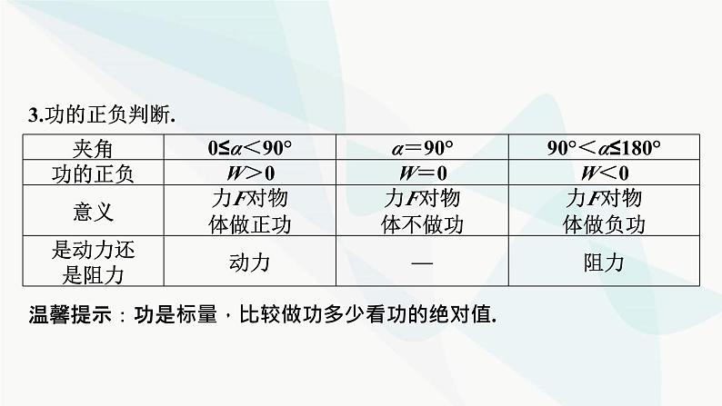 2024届高考物理一轮复习专题五机械能第1讲功、功率课件第5页