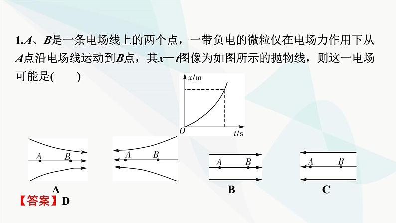 2024届高考物理一轮复习专题七电场热点强化11电场性质的图像和应用课件02