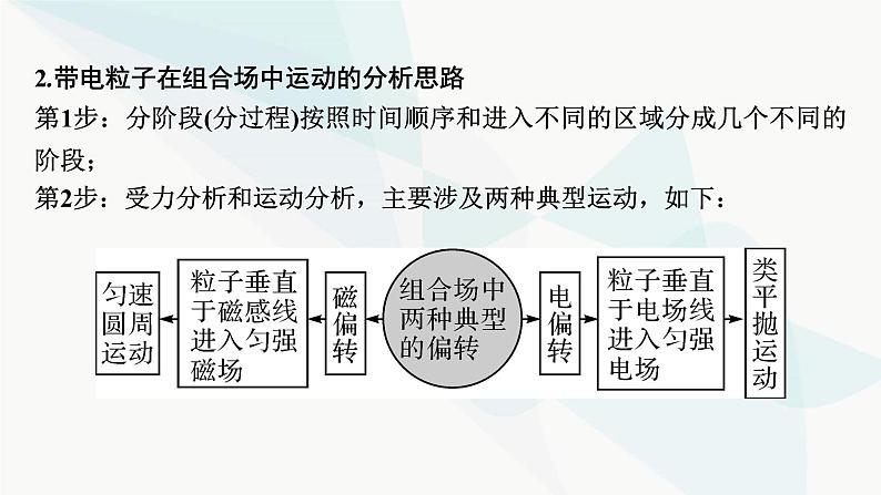 2024届高考物理一轮复习专题九磁场热点专题系列六带电粒子在复合场中运动问题的解题技巧课件第6页