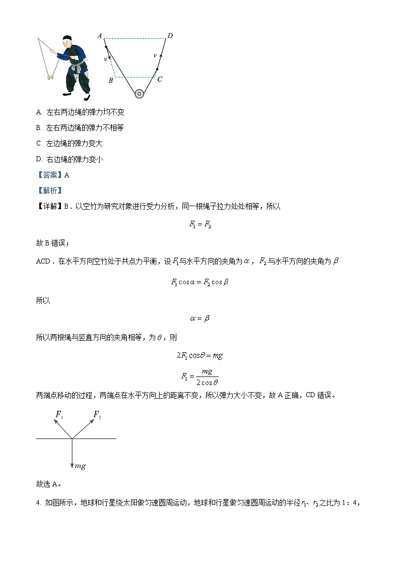 湖南师范大学附属中学2024届高三摸底考试物理试题含解析第3页