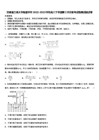 甘肃省兰州大学附属中学2022-2023学年高三下学期第三次诊断考试物理试题试卷