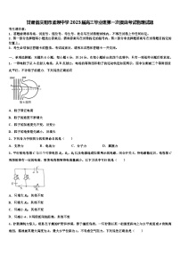 甘肃省庆阳市孟坝中学2023届高三毕业班第一次摸底考试物理试题