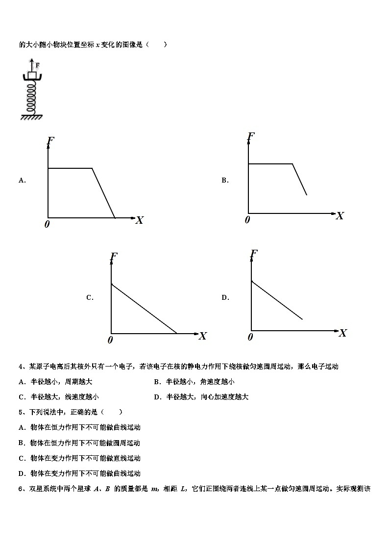 甘肃省师范大学附属中学2023届高三二模物理试题（文、理）试卷02